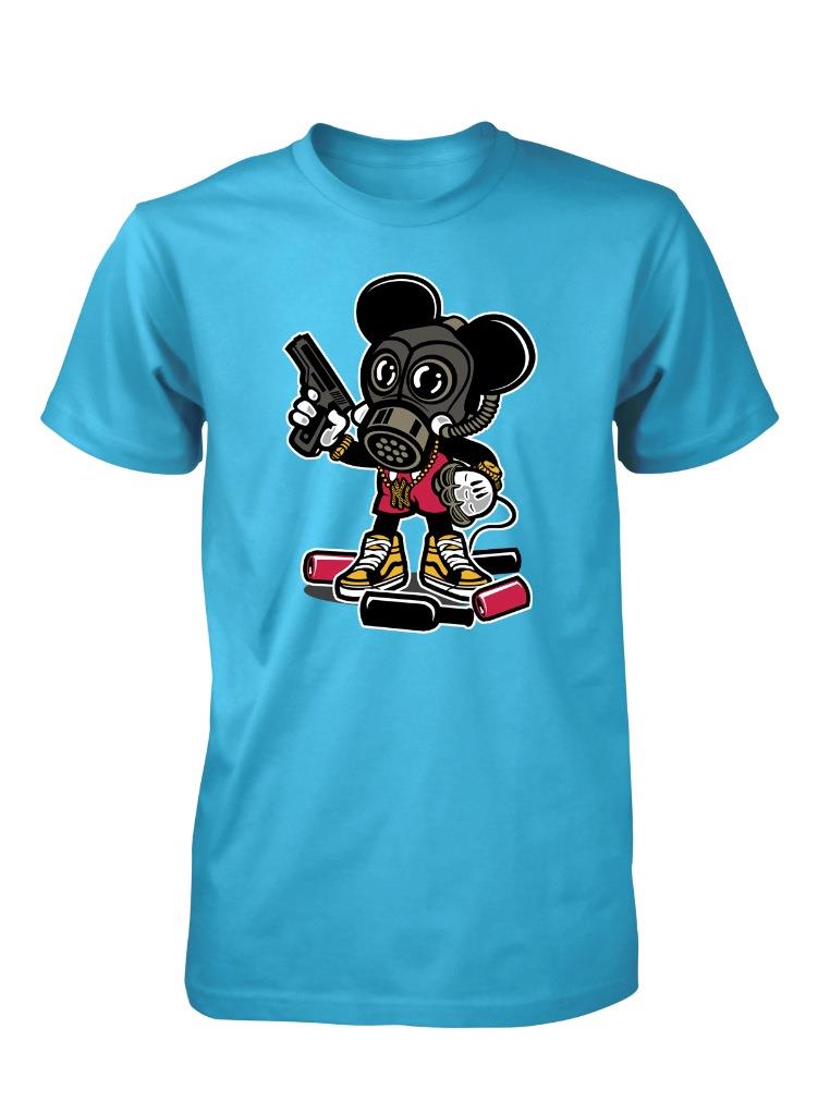 Detail Mickey Mouse Gangster Shirt Nomer 54