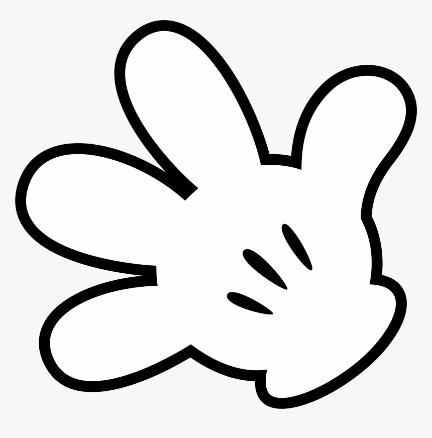 Mickey Mouse Glove Clipart - KibrisPDR