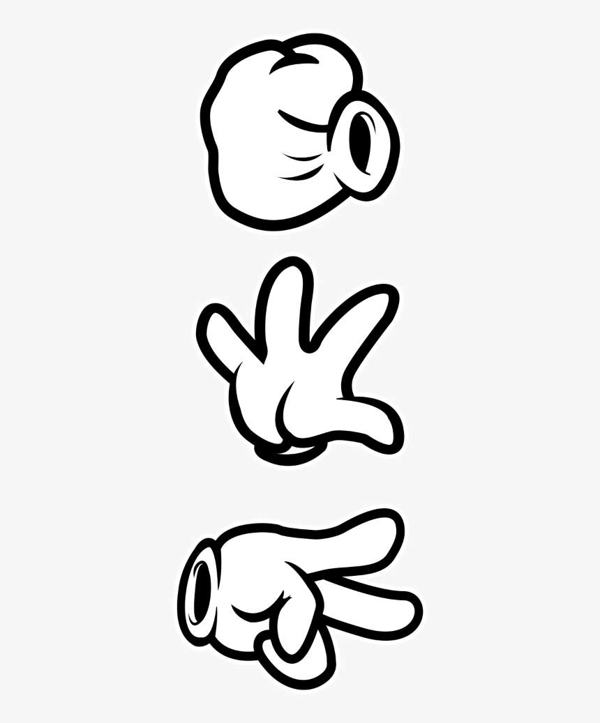 Detail Mickey Mouse Glove Clipart Nomer 40