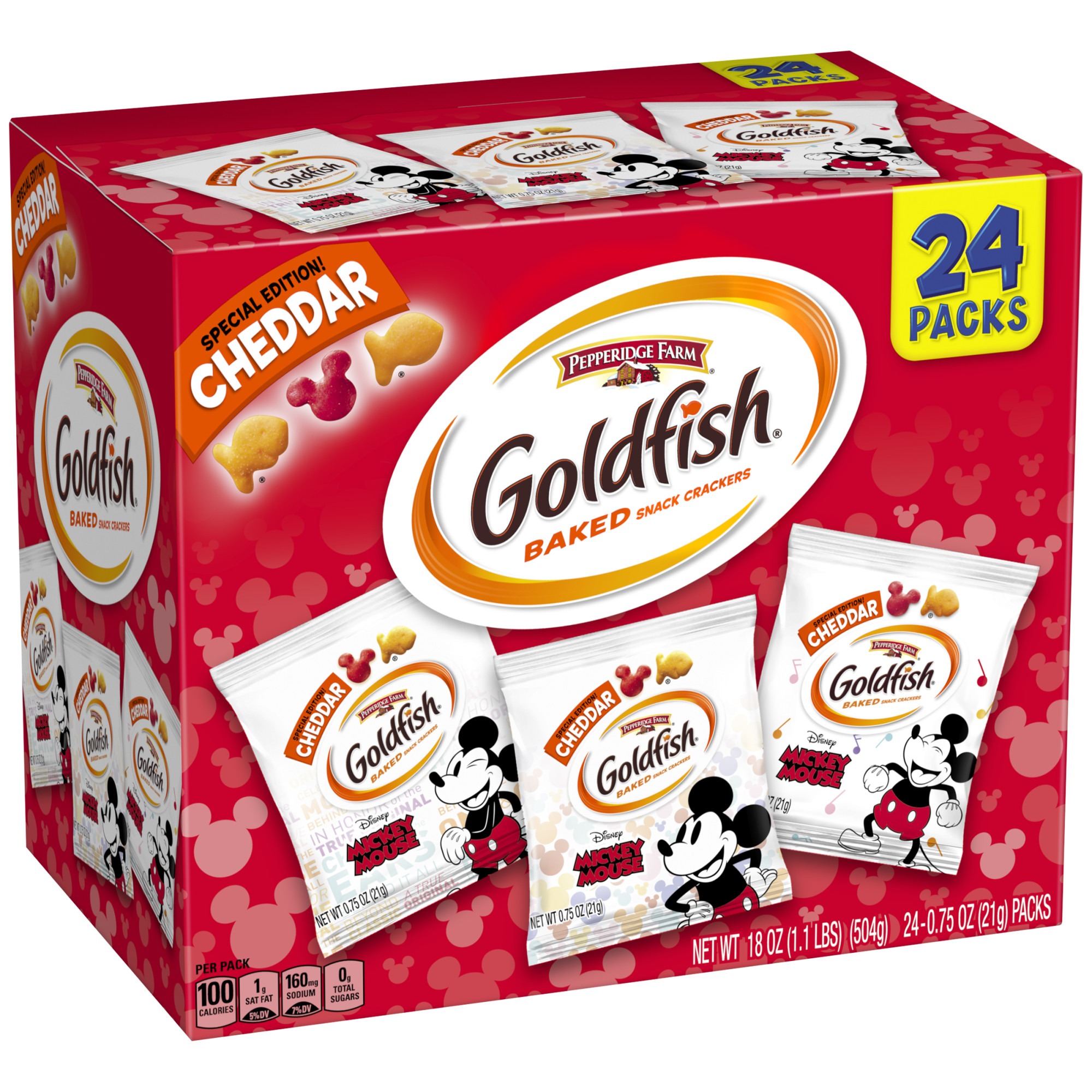 Mickey Mouse Goldfish 24 Pack - KibrisPDR