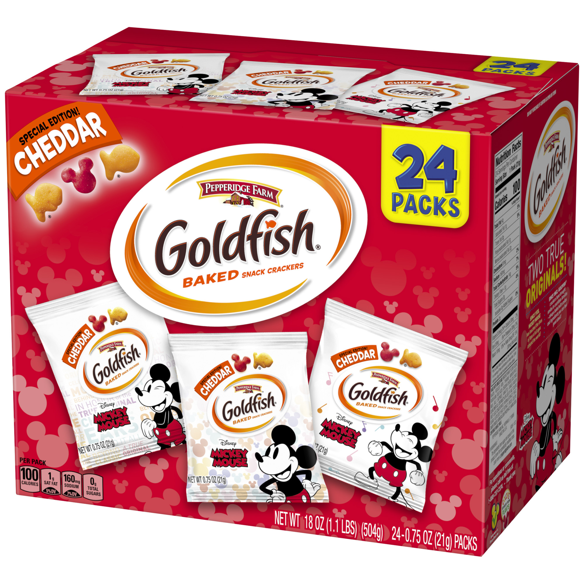 Detail Mickey Mouse Goldfish 24 Pack Nomer 2