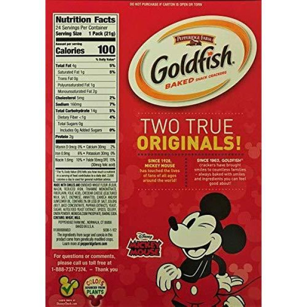 Detail Mickey Mouse Goldfish 24 Pack Nomer 57