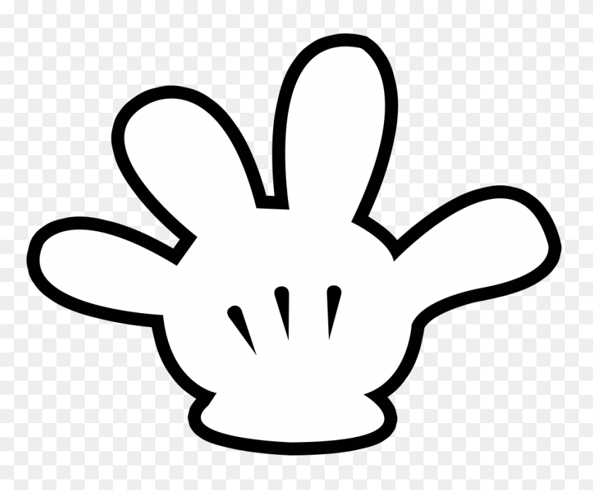 Detail Mickey Mouse Hand Clipart Nomer 11