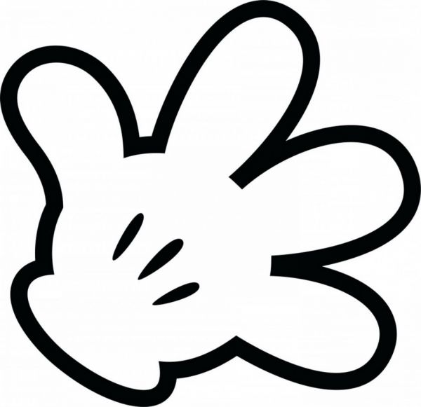 Detail Mickey Mouse Hand Clipart Nomer 16