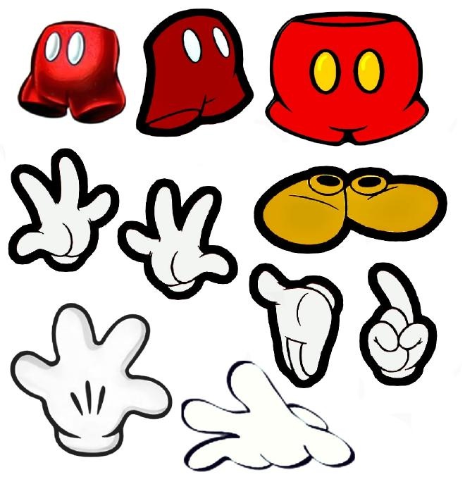 Detail Mickey Mouse Hand Clipart Nomer 29