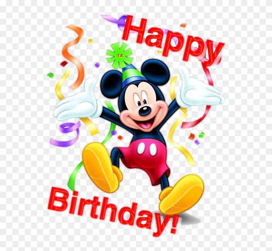 Detail Mickey Mouse Happy Birthday Clip Art Nomer 2