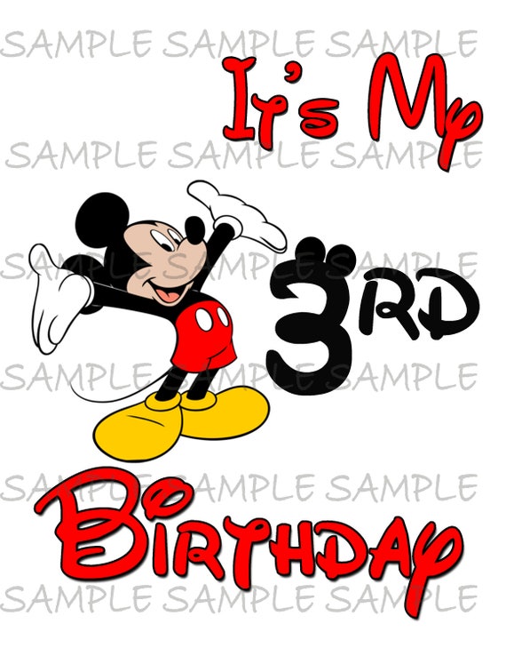 Detail Mickey Mouse Happy Birthday Clip Art Nomer 49