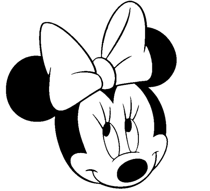 Detail Mickey Mouse Head Clipart Black And White Nomer 16