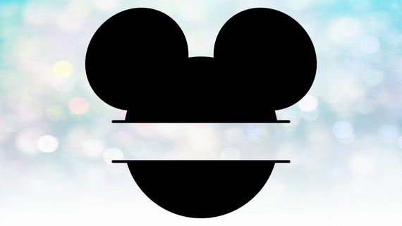 Detail Mickey Mouse Head Clipart Black And White Nomer 18