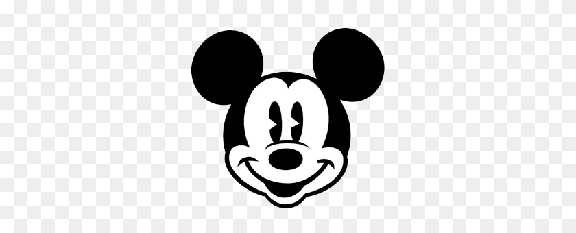 Detail Mickey Mouse Head Clipart Black And White Nomer 32