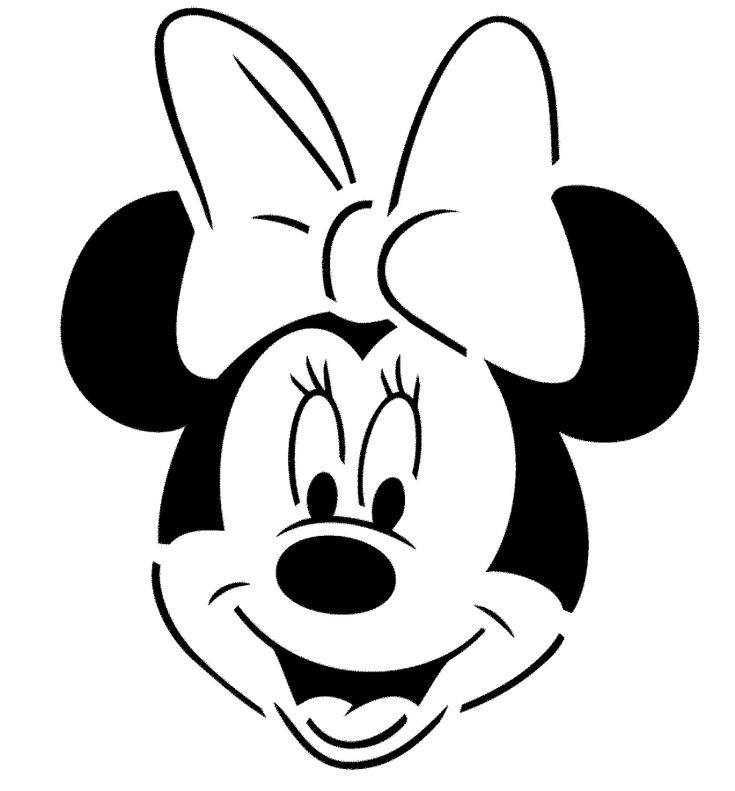 Detail Mickey Mouse Head Clipart Black And White Nomer 36