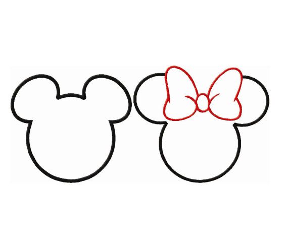 Detail Mickey Mouse Head Clipart Black And White Nomer 49