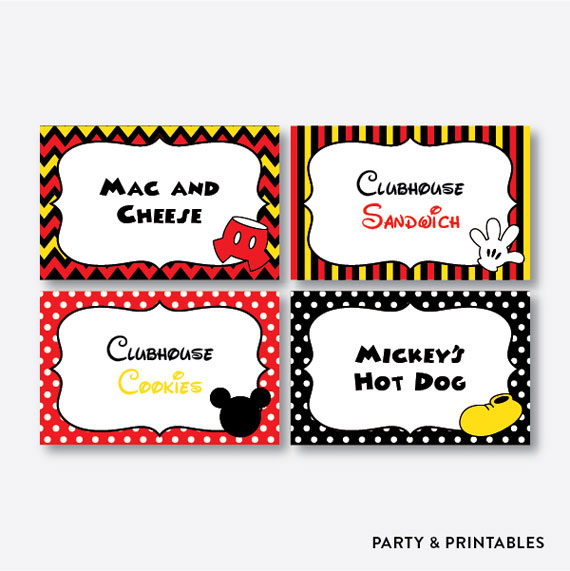 Detail Mickey Mouse Labels Free Download Nomer 10