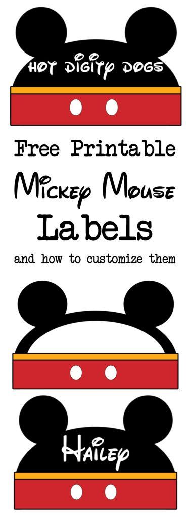 Detail Mickey Mouse Labels Free Download Nomer 3