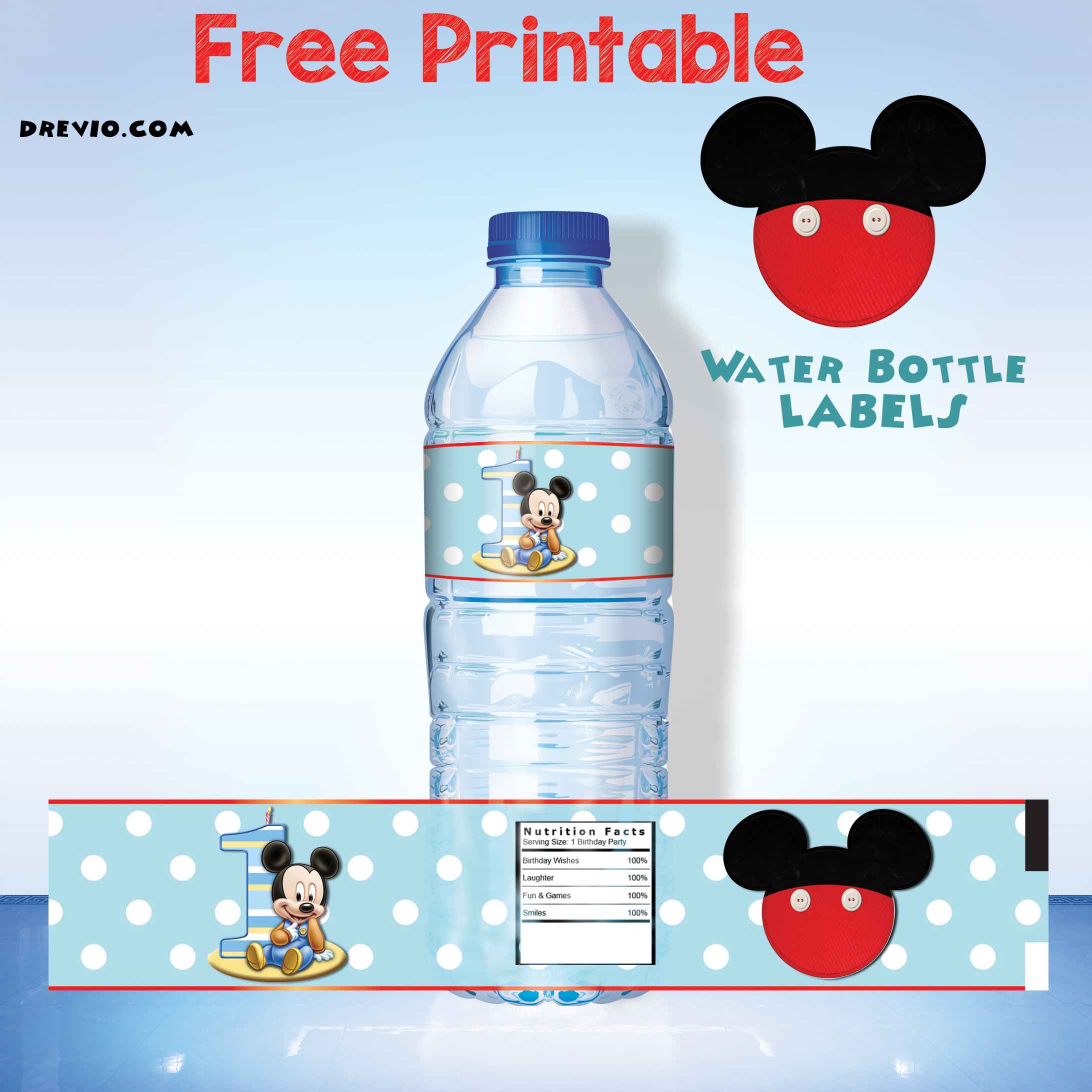 Detail Mickey Mouse Labels Free Download Nomer 35