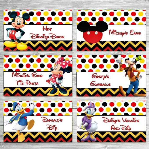 Detail Mickey Mouse Labels Template Nomer 17