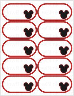 Detail Mickey Mouse Labels Template Nomer 3