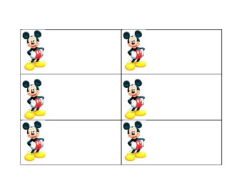 Detail Mickey Mouse Labels Template Nomer 22