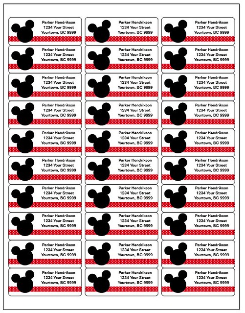 Detail Mickey Mouse Labels Template Nomer 24