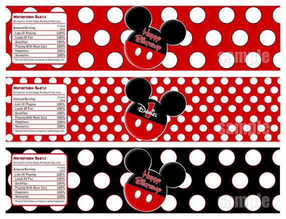 Detail Mickey Mouse Labels Template Nomer 41