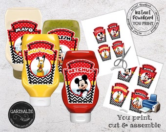 Detail Mickey Mouse Labels Template Nomer 47