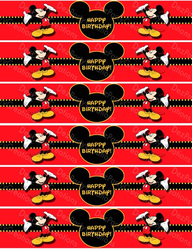 Detail Mickey Mouse Labels Template Nomer 8