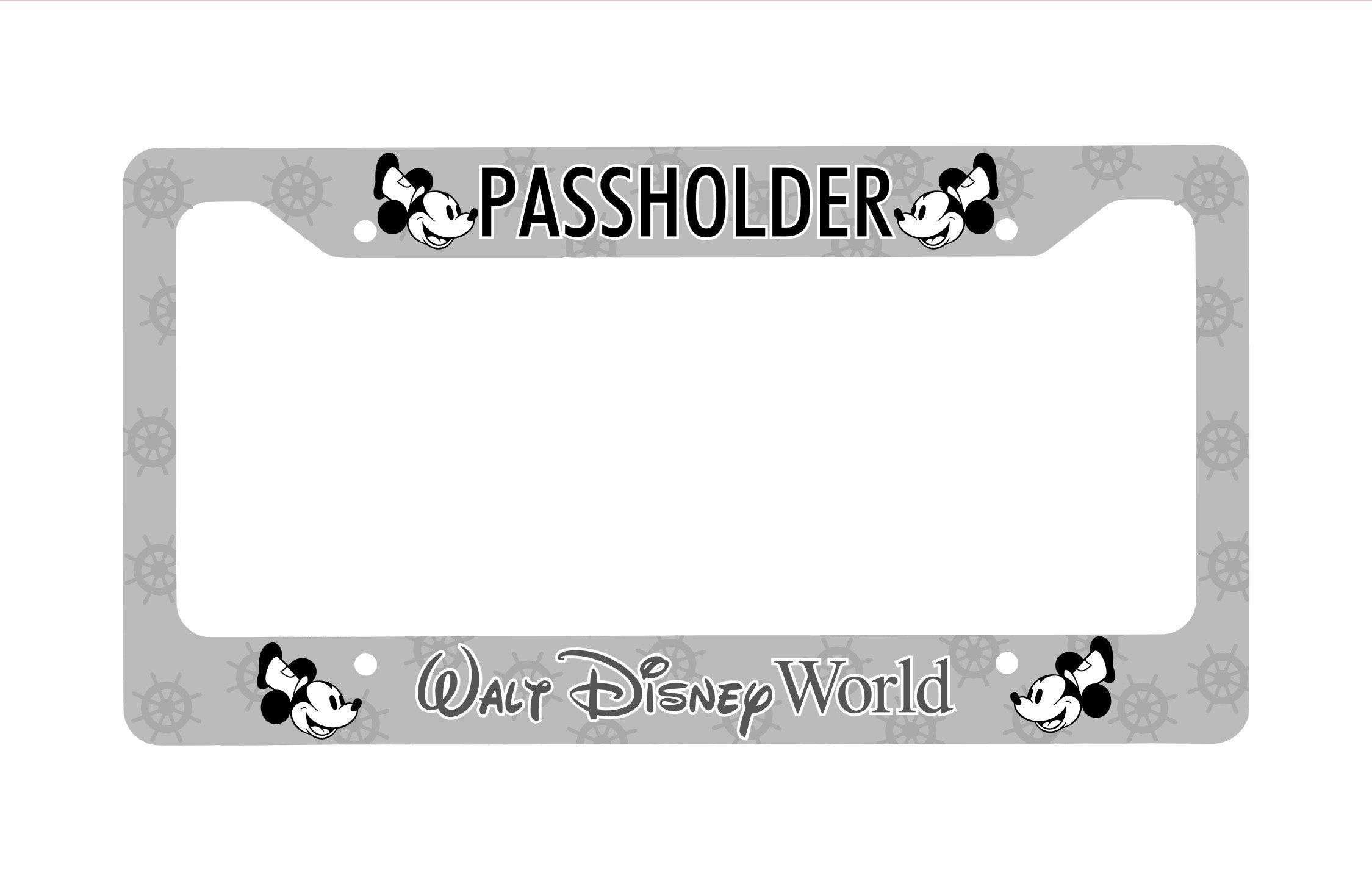 Detail Mickey Mouse License Plate Frame Nomer 20