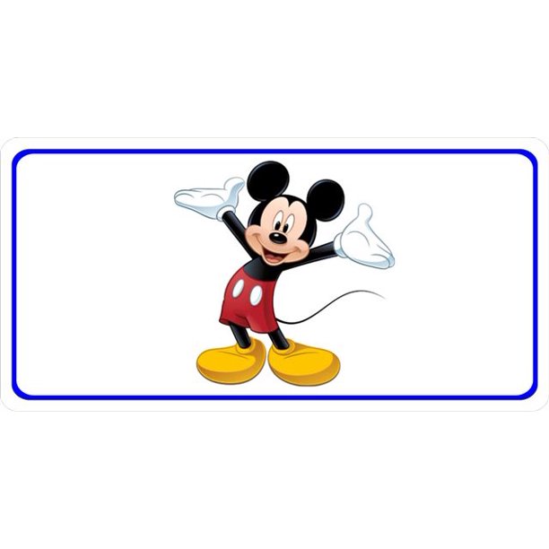 Detail Mickey Mouse License Plate Frame Nomer 25