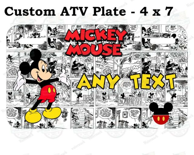 Detail Mickey Mouse License Plate Frame Nomer 30