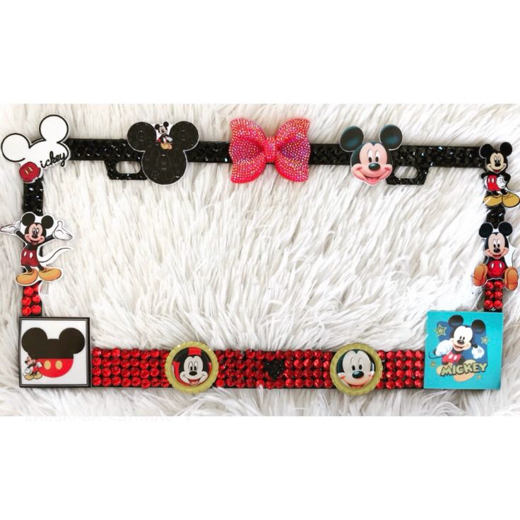 Detail Mickey Mouse License Plate Frame Nomer 4