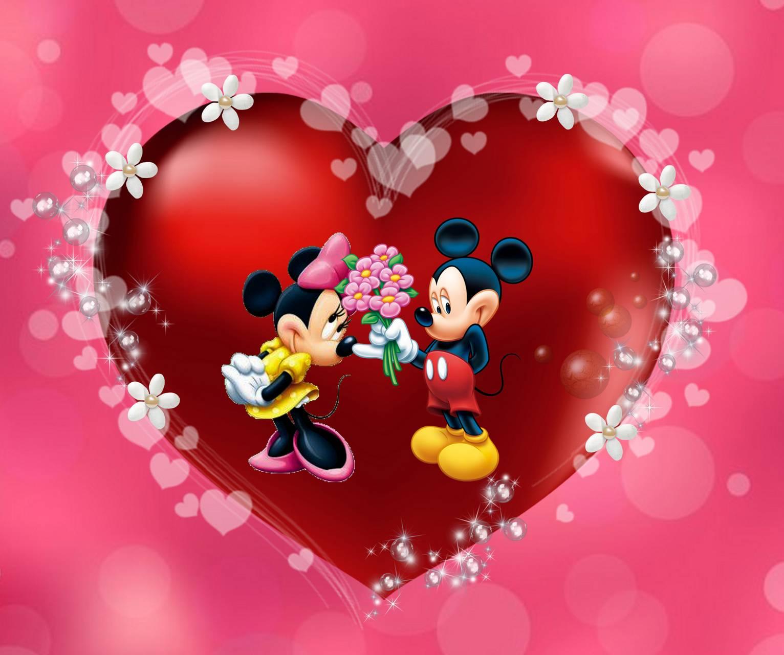 Detail Mickey Mouse Love Wallpaper Nomer 36