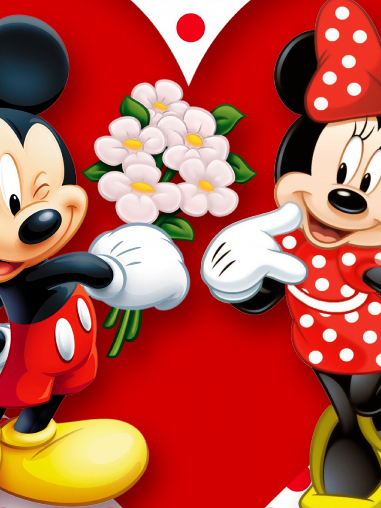 Detail Mickey Mouse Love Wallpaper Nomer 7