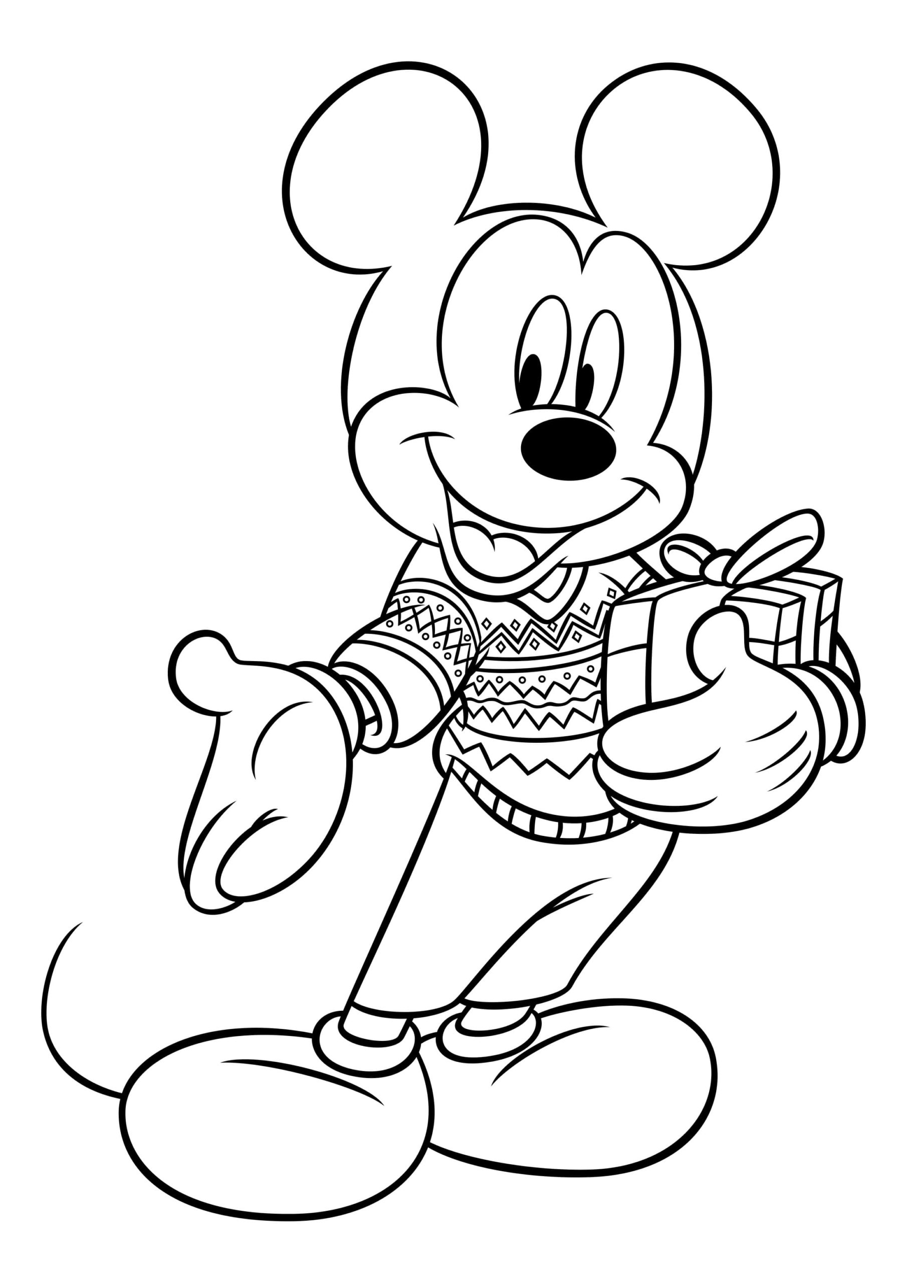 Detail Mickey Mouse Mewarnai Nomer 17