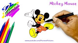 Detail Mickey Mouse Mewarnai Nomer 35