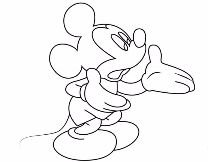 Detail Mickey Mouse Mewarnai Nomer 47