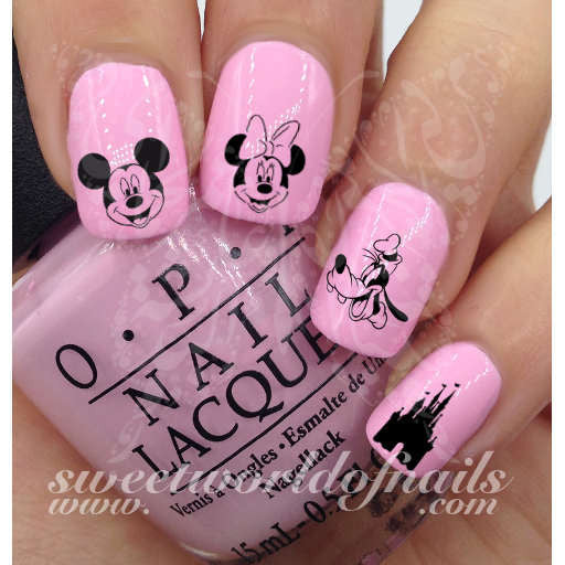 Detail Mickey Mouse Nail Art Stickers Nomer 37