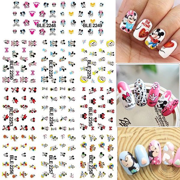 Detail Mickey Mouse Nail Art Stickers Nomer 5