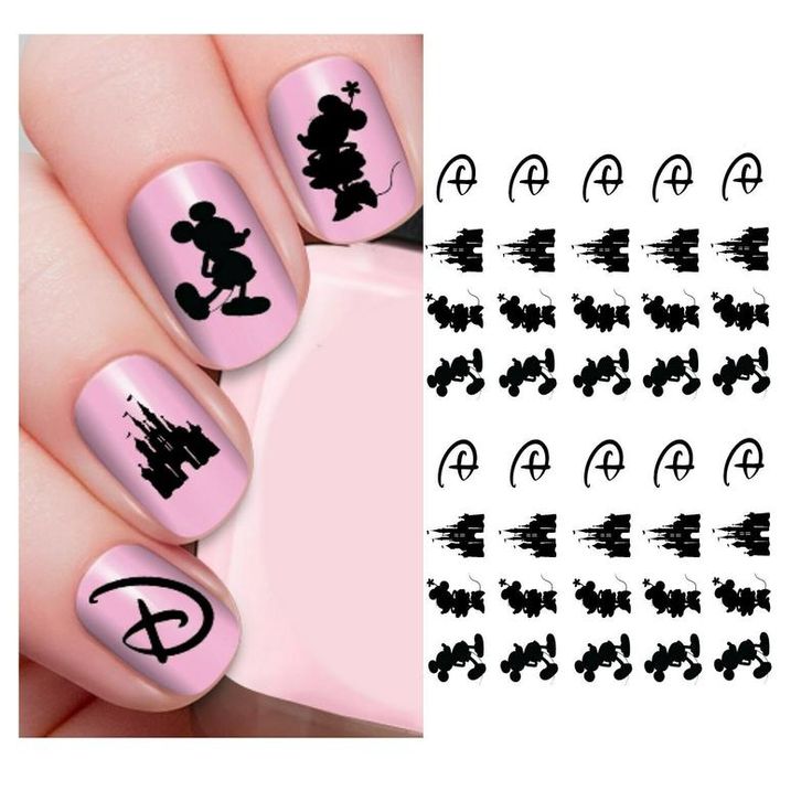 Detail Mickey Mouse Nail Art Stickers Nomer 45