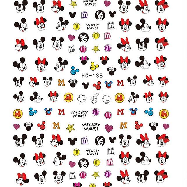 Detail Mickey Mouse Nail Art Stickers Nomer 58