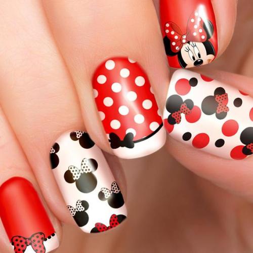 Detail Mickey Mouse Nail Art Stickers Nomer 9