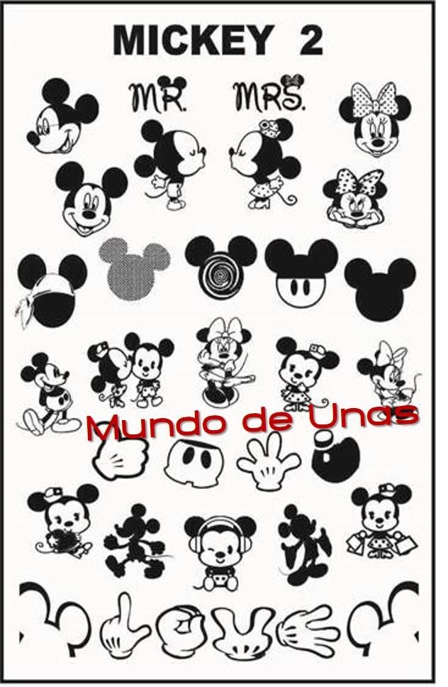 Detail Mickey Mouse Nail Stamp Plate Nomer 4