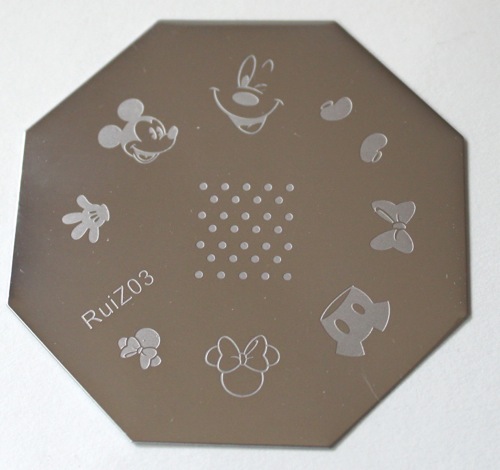 Detail Mickey Mouse Nail Stamp Plate Nomer 43