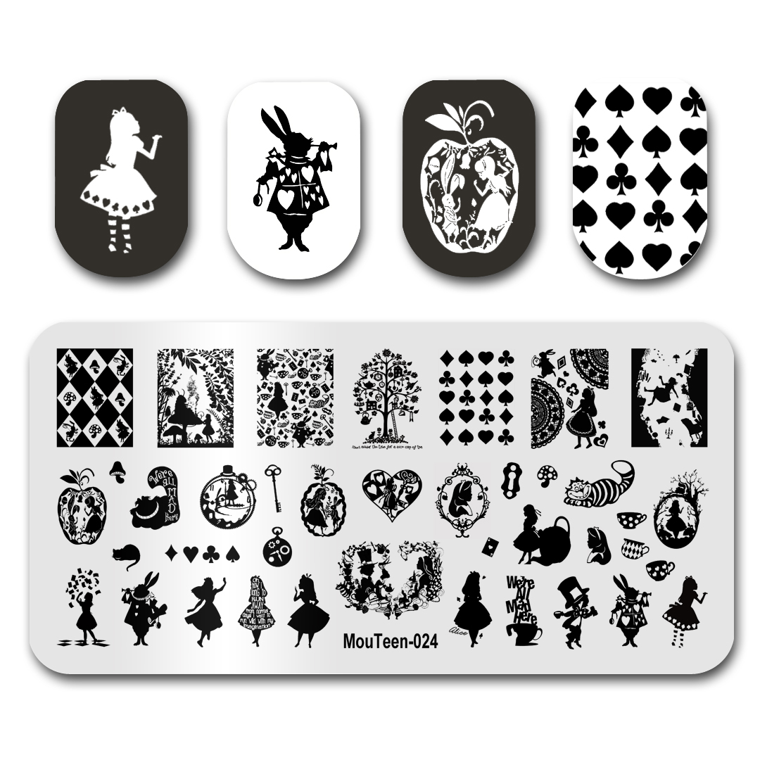 Detail Mickey Mouse Nail Stamp Plate Nomer 49