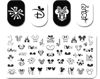 Detail Mickey Mouse Nail Stamping Plates Nomer 18