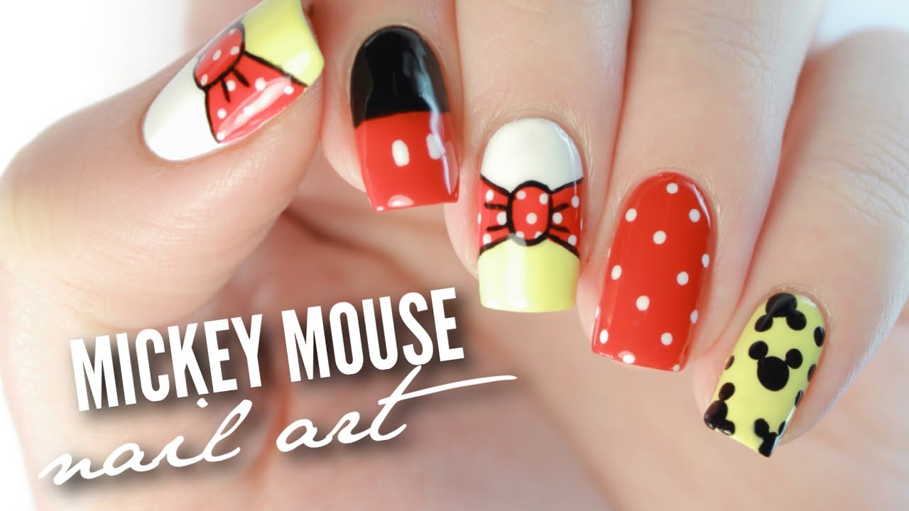 Detail Mickey Mouse Nails Design Nomer 14