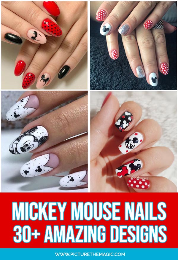 Detail Mickey Mouse Nails Design Nomer 4