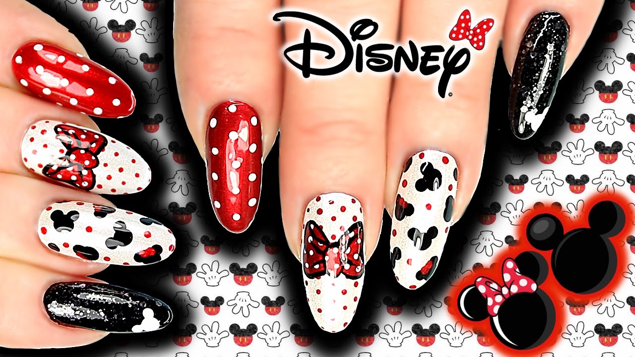 Detail Mickey Mouse Nails Design Nomer 55