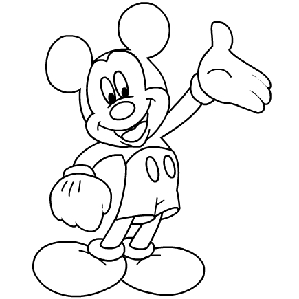 Detail Mickey Mouse Outline Images Nomer 2