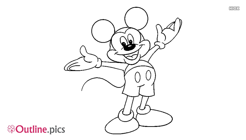 Detail Mickey Mouse Outline Images Nomer 16