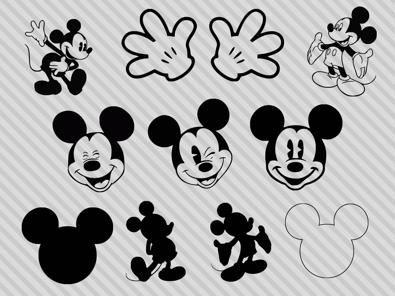 Detail Mickey Mouse Outline Images Nomer 42